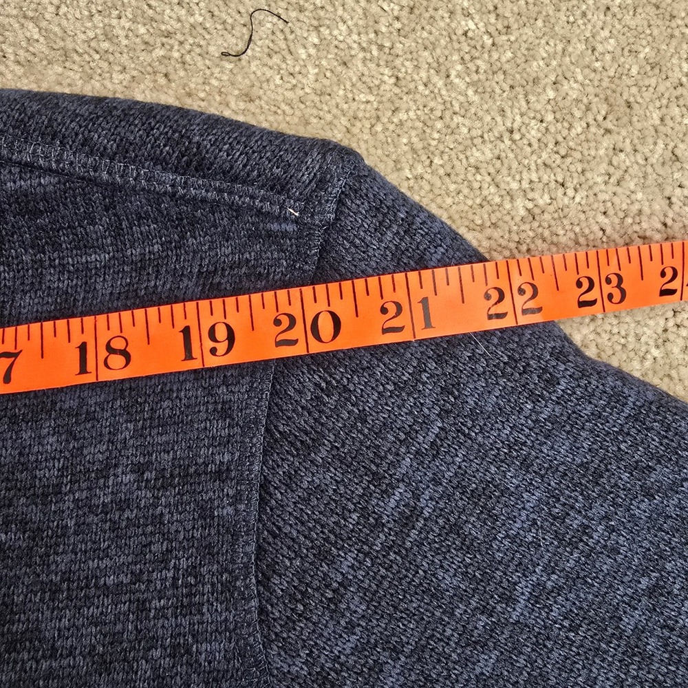 Eddie Bauer Mens XL 1/4 Zip Sweater Fleece Pullover Blue Marl NWT - Picture 7 of 9